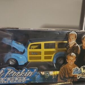 Beach Boys Yellow and Blue Die-Cast Toy Car